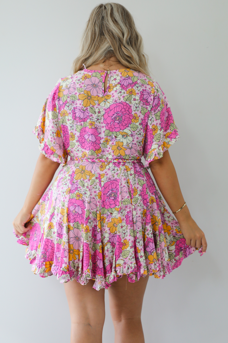 Floral Darling Dress: Pink/Multi