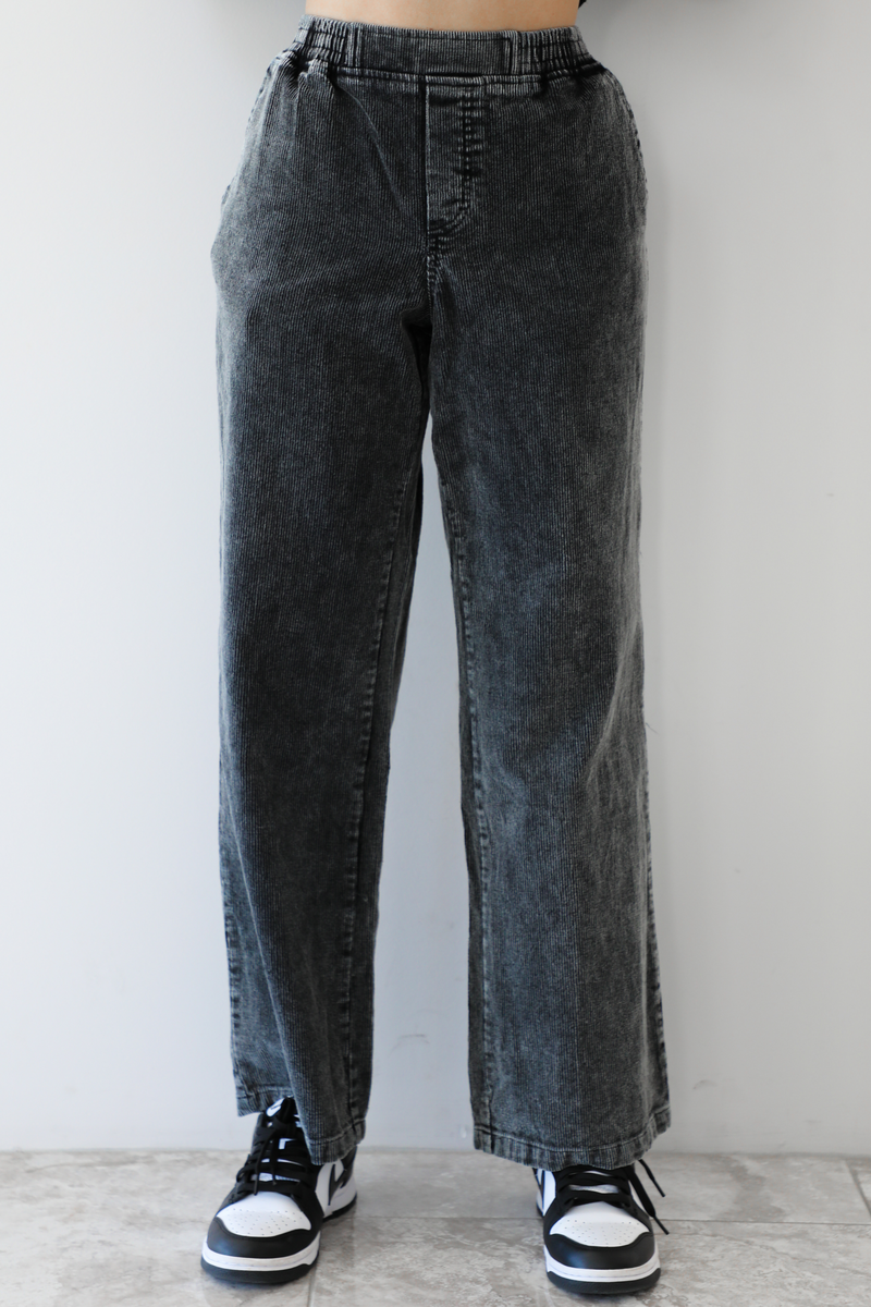 Don't Fade Away Pants: Distressed Black
