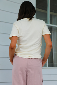 Tennis Champion Graphic Tee: Ivory/Multi