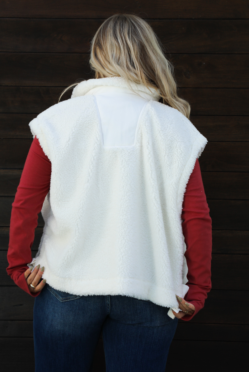 Snowed In Vest: White