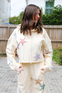 Stylist List Jogger Set: Cream/Multi