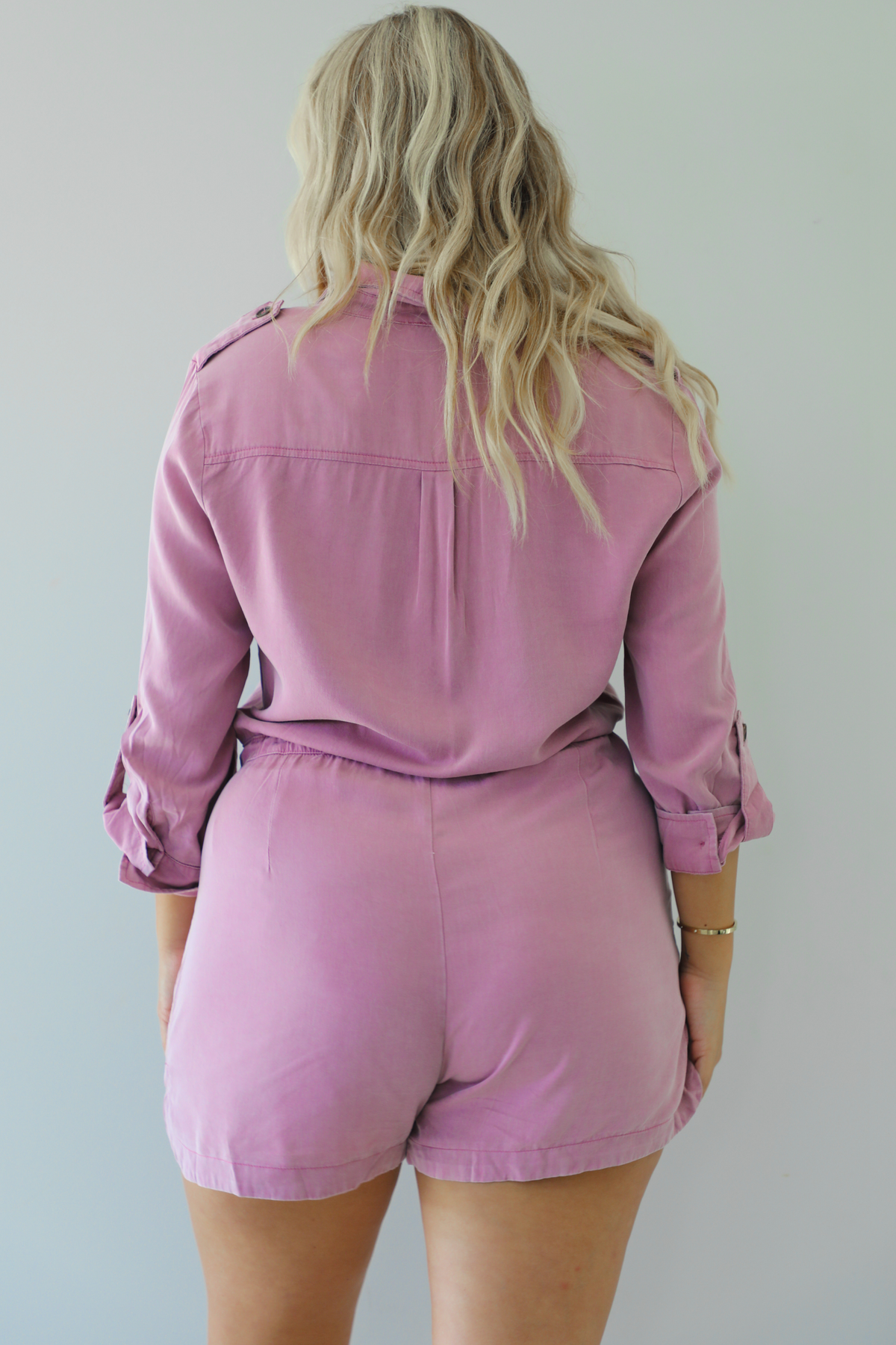 How Far Romper: Lilac
