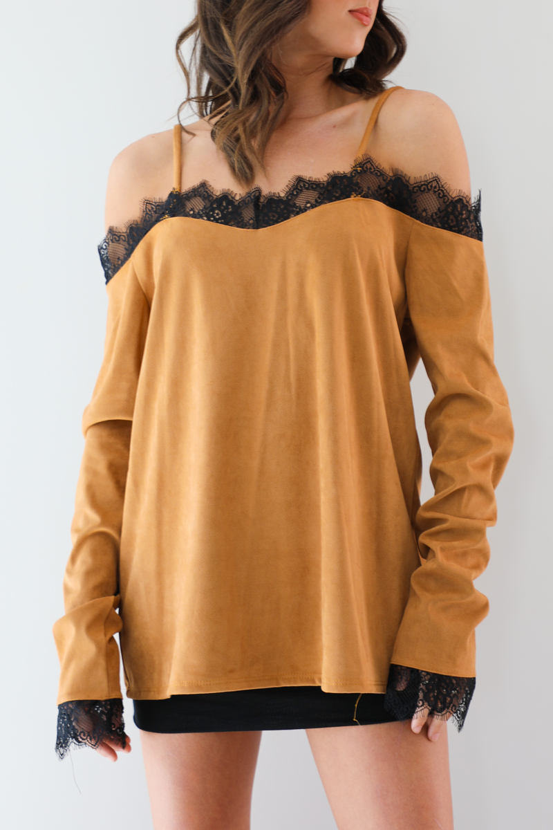 The Usual Top: Caramel/Black
