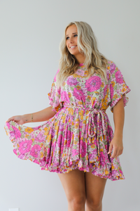 Floral Darling Dress: Pink/Multi
