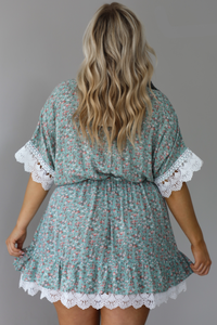 So Many Things Dress: Mint/Floral