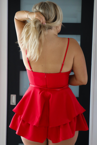 Things I've Done Romper: Red
