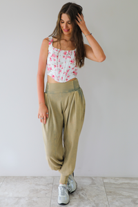 Darling Florals Corset: White/Multi