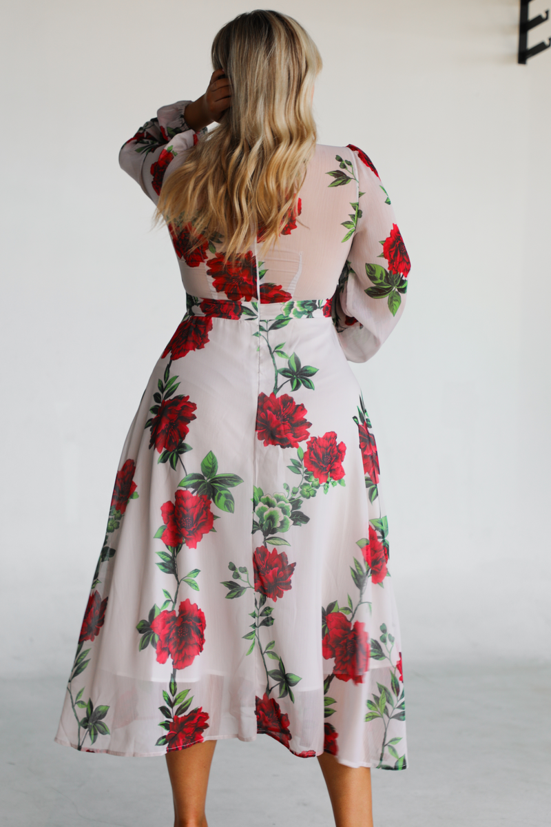 Rose Garden Maxi Dress: Multi/Floral