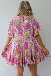 Floral Darling Dress: Pink/Multi