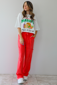 Farmer's Market Graphic Tee: White/Multi