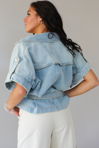 Crazy For Your Love Top: Denim