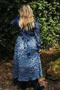 Easy Like This Maxi Dress: Blue/Multi