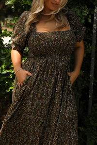 PRE-ORDER: Think About It Jumpsuit: Brown/Multi