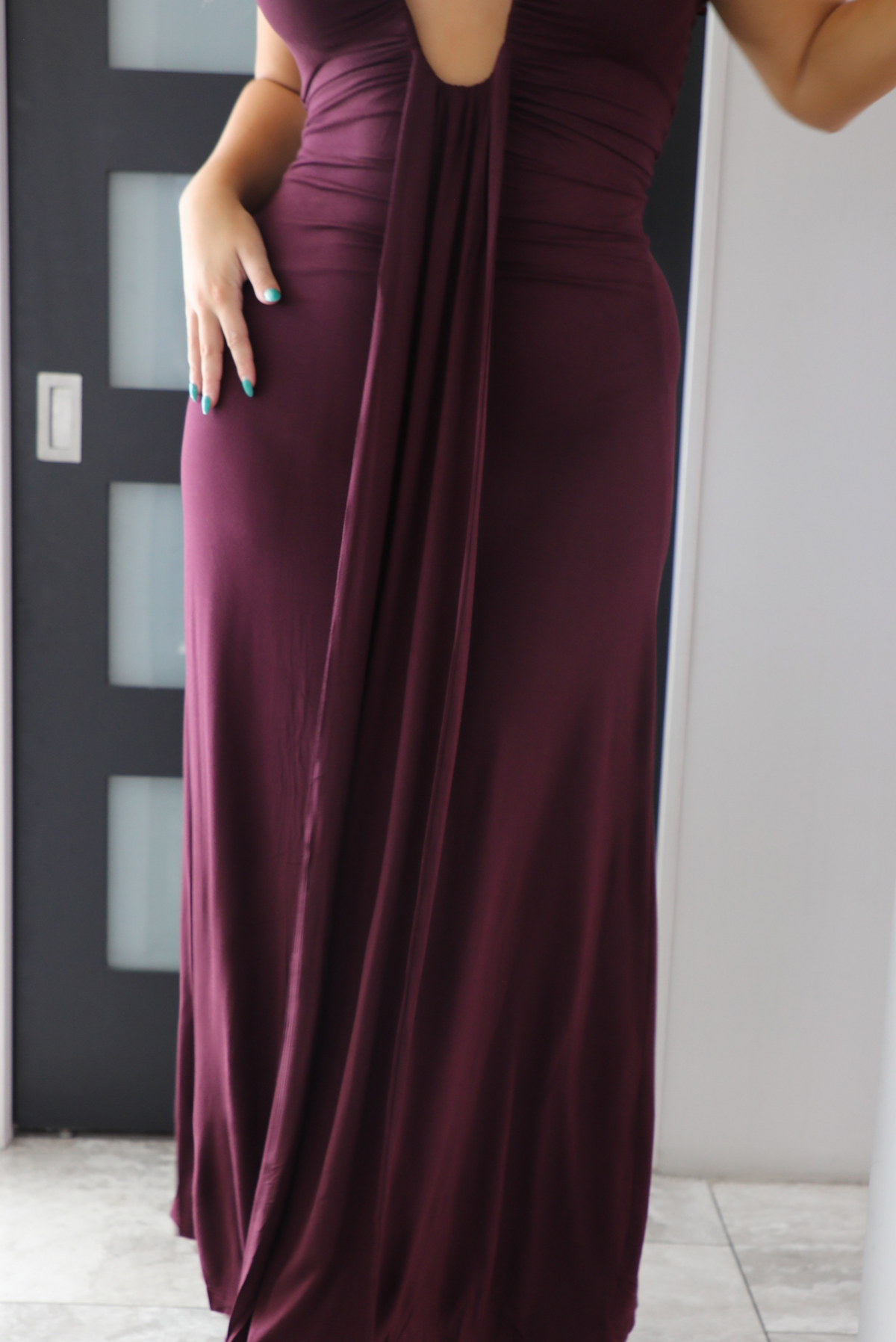 Date Night Maxi Dress: Plum