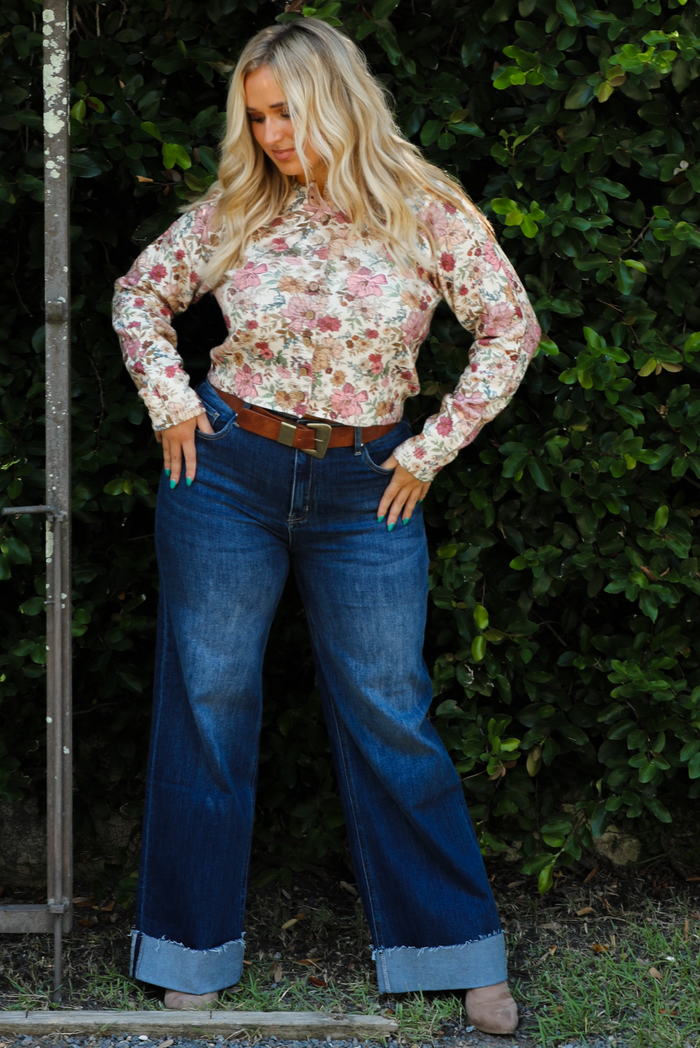 Fall Florals Cardigan: Multi/Floral