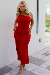 Let's Dance Maxi Dress: Red