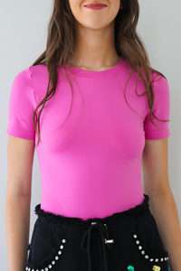 The Basics Bodysuit: Pink