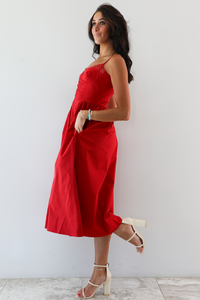 Beauty Of The Night Dress: Red