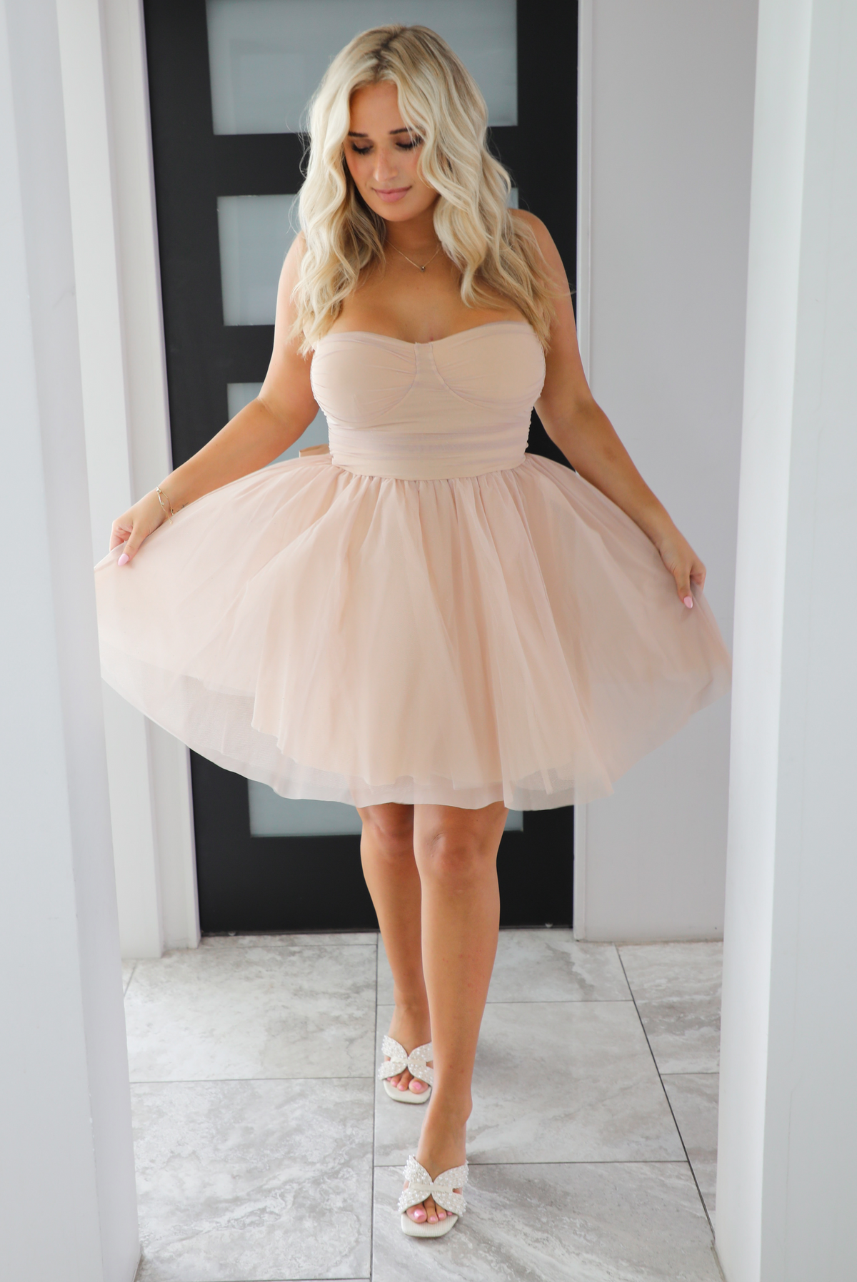 Birthday Dinner Dress: Champagne