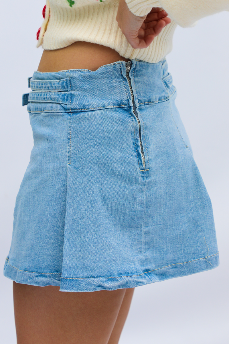 Don't Blame Me Skirt: Denim