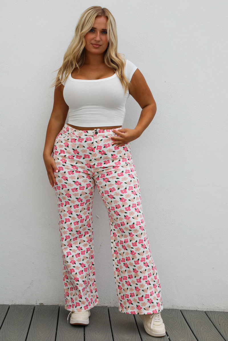 Flower Field Denim: Floral/Multi