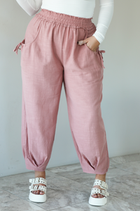 Most Relaxed Fit Pants: Mauve