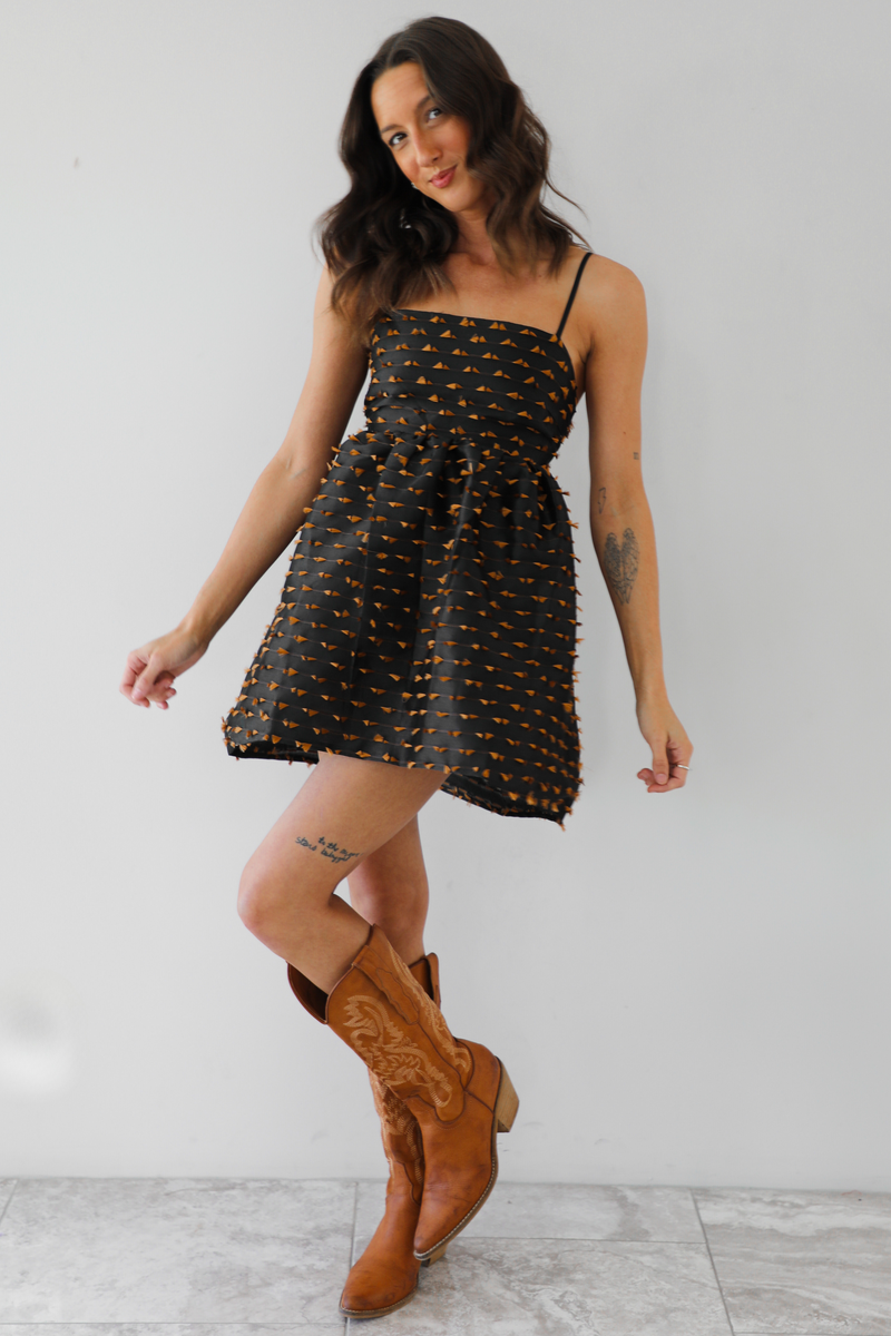 What I Need Dress: Black/Brown