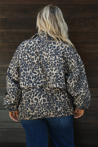 PRE-ORDER: Rainy Days Zip-Up Jacket: Leopard