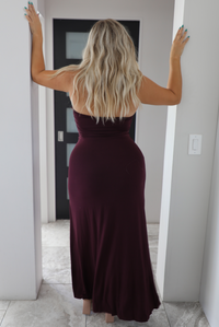 Date Night Maxi Dress: Plum