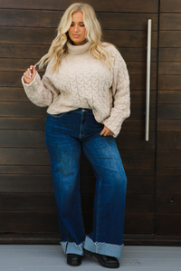 New Direction Sweater: Tan