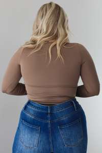 Never Taking Off Bodysuit: Taupe