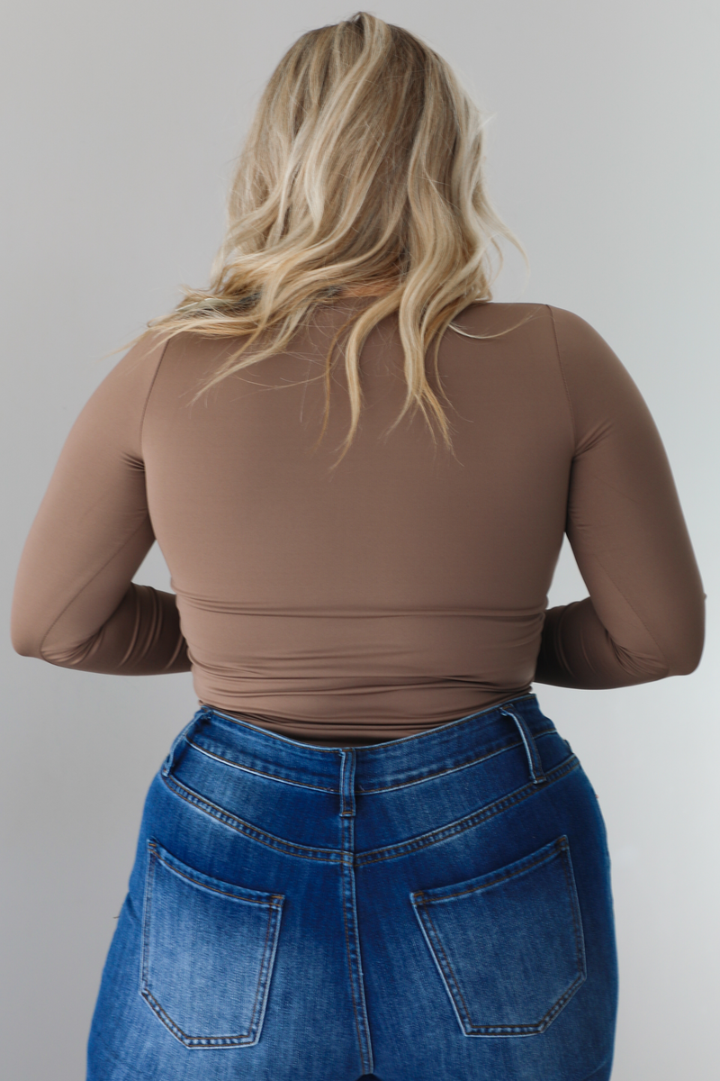 Never Taking Off Bodysuit: Taupe