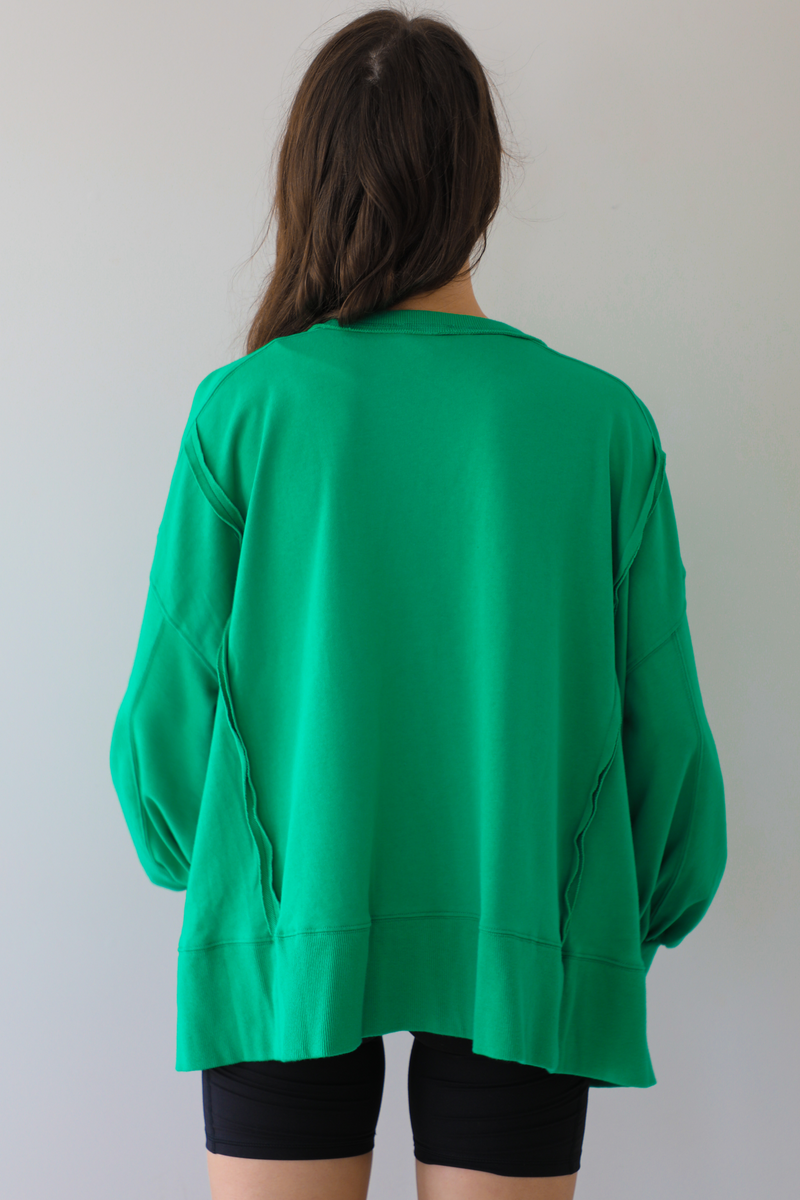 Living Comfy Sweatshirt: Green