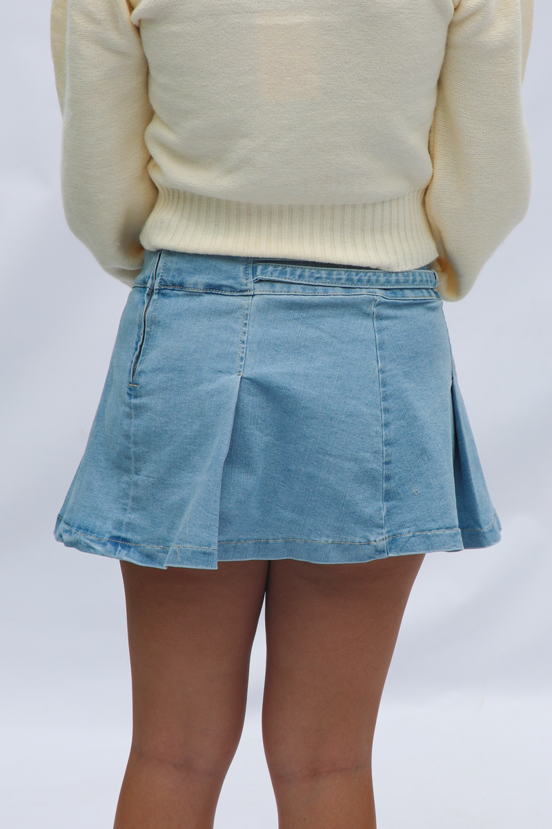 Don't Blame Me Skirt: Denim