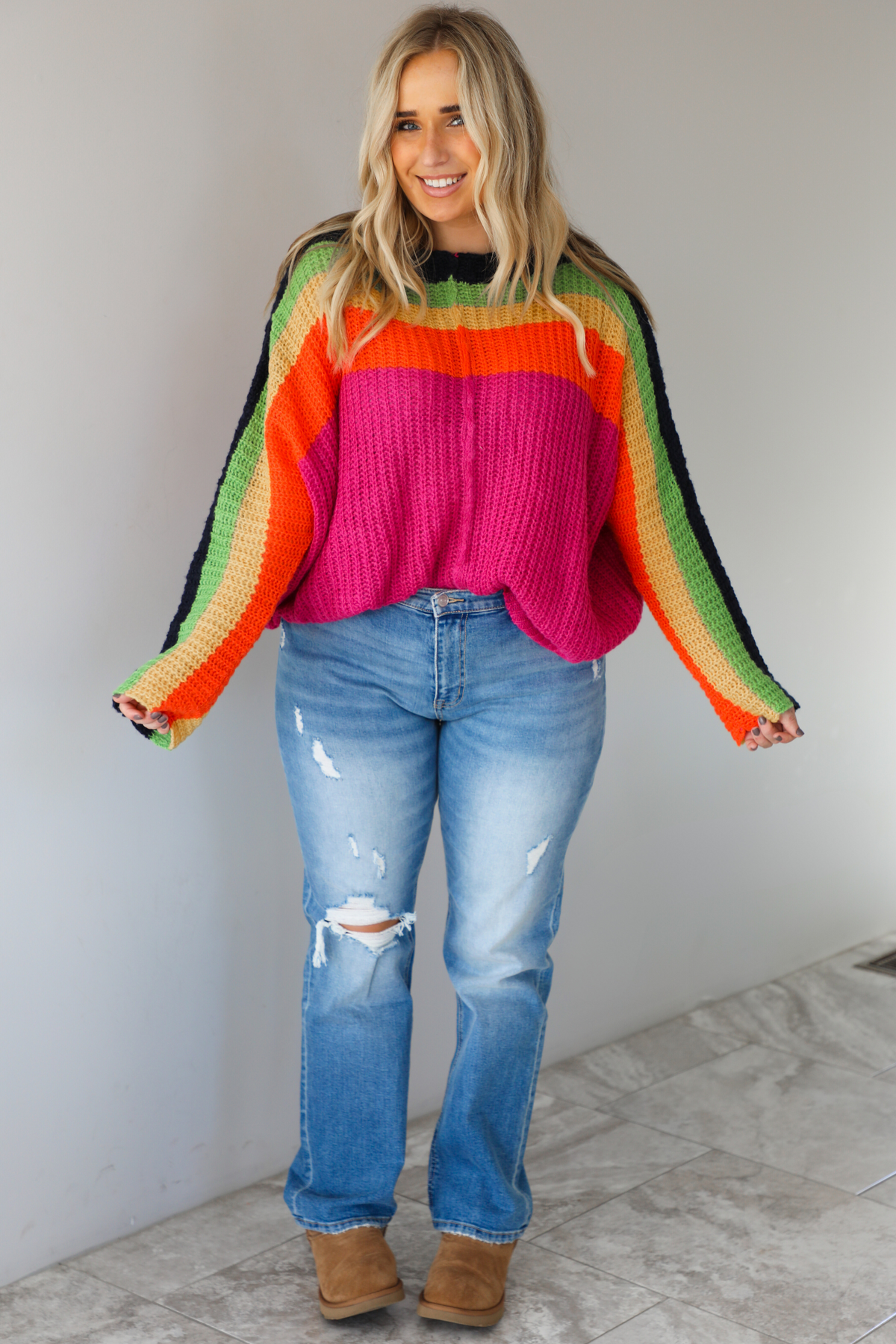 Change My Mind Sweater: Rainbow