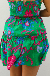 Return To You Dress: Green/Multi