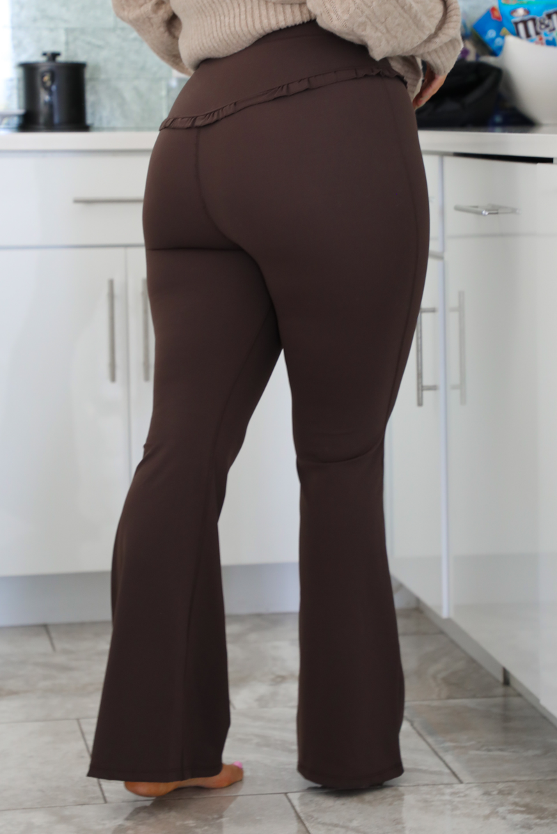 Hot Pilates Pants: Brown