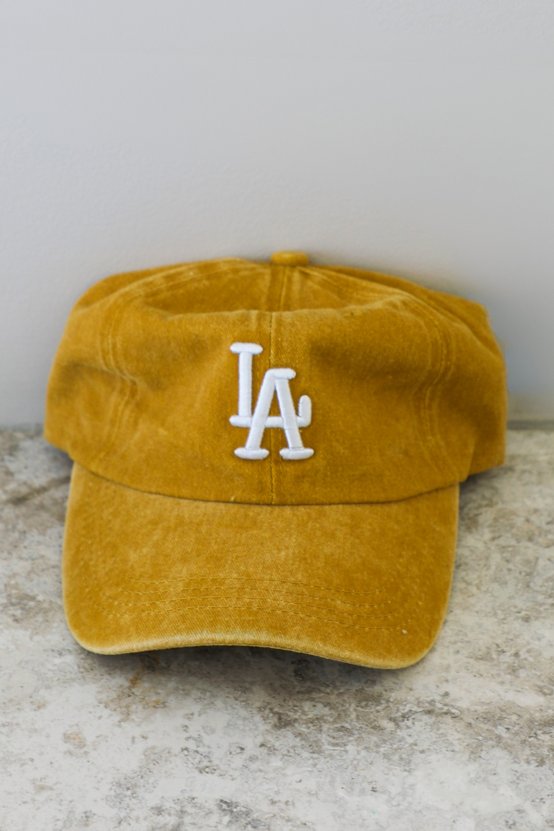 LA Hat: Mustard