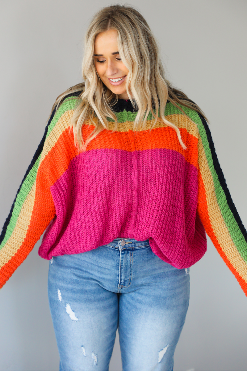 Change My Mind Sweater: Rainbow