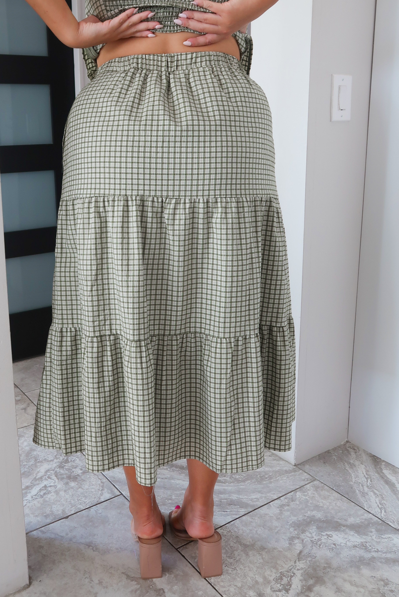 All Along Set: Green/Checkered