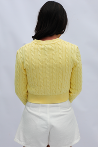 Asking Again Cardigan: Yellow