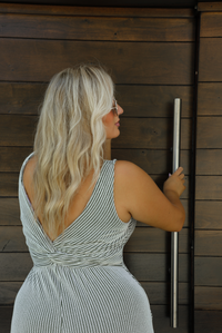 PRE-ORDER: All Together Jumpsuit: Dark Olive/White