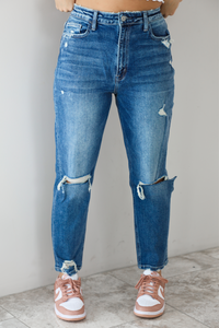 Back And Forth Mom Jeans: Denim