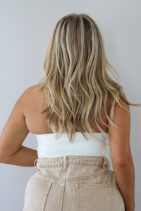 On The List Bodysuit: Ivory