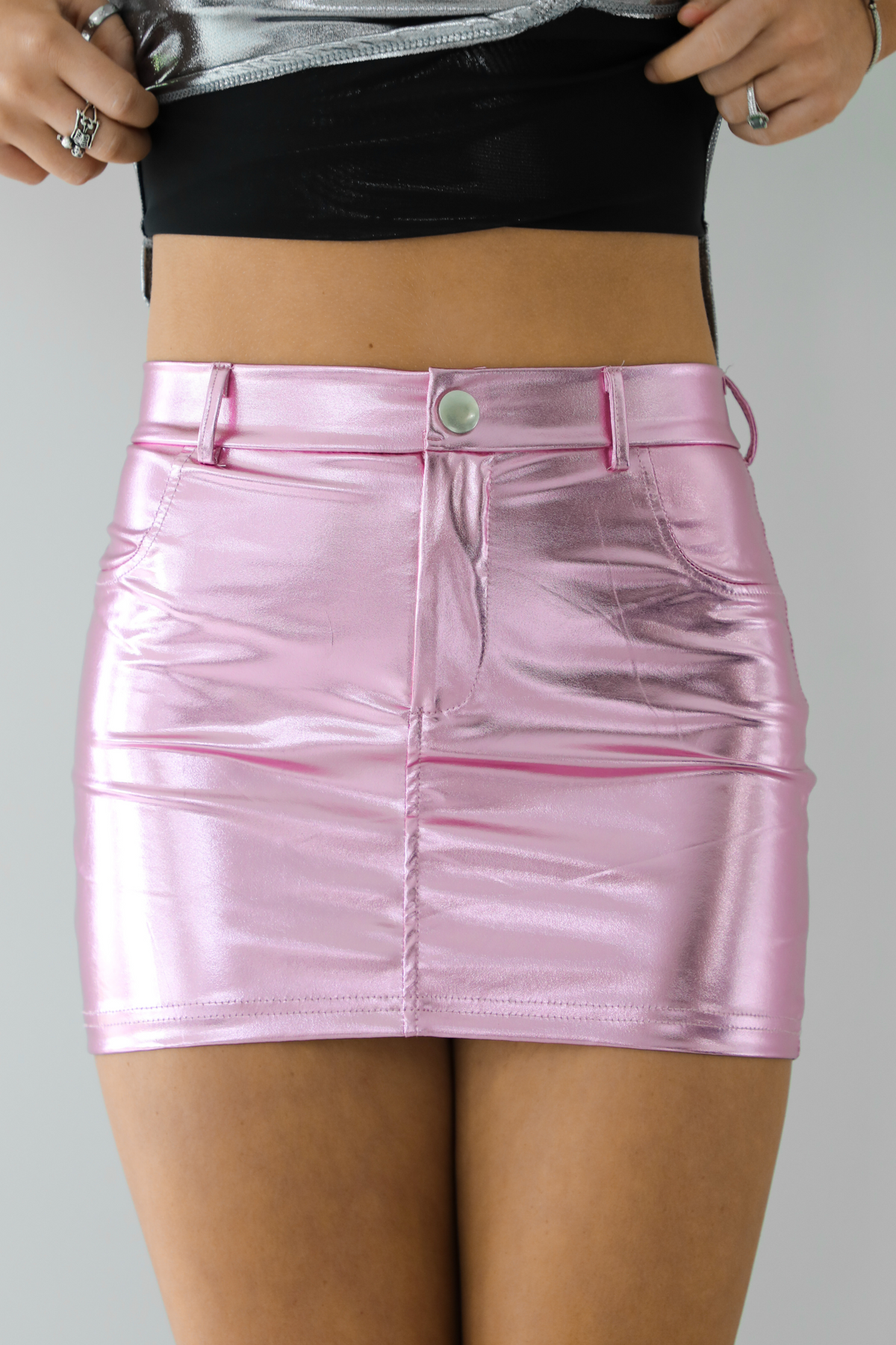 Seen First Skirt: Metallic Pink