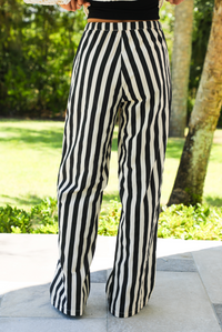Boardwalk Cutie Pants: Black/Sand