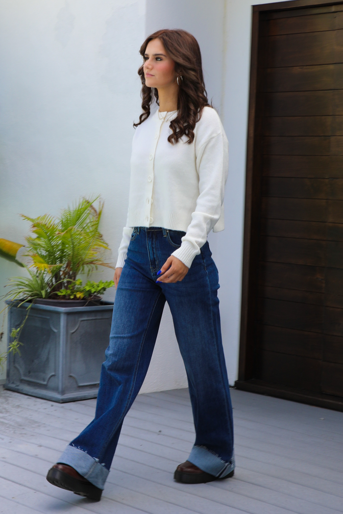 Hope's Fave Cardigan: Off-White