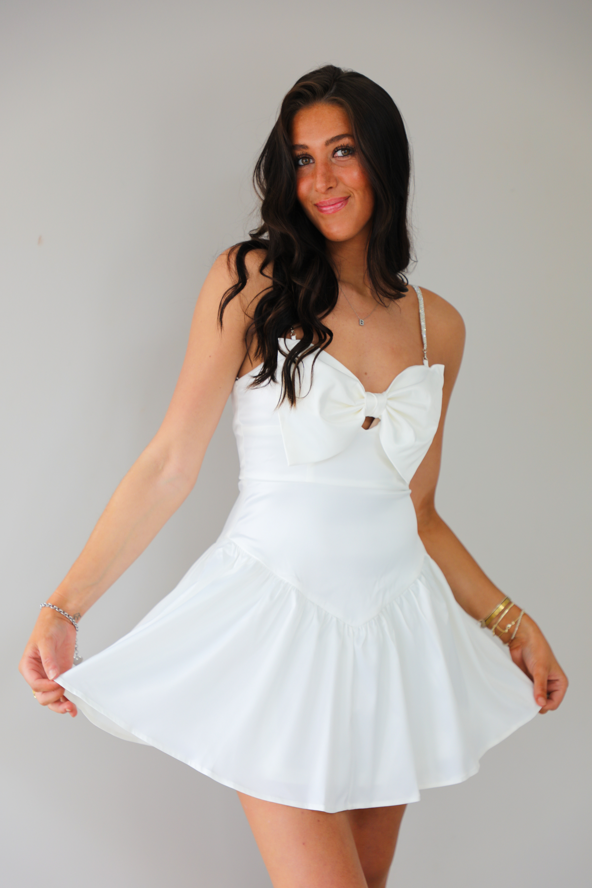 Caroline Dress: White
