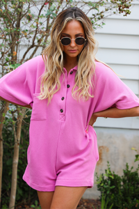 Ready For You Romper: Pink