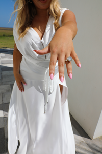 Engagement Maxi Dress: White